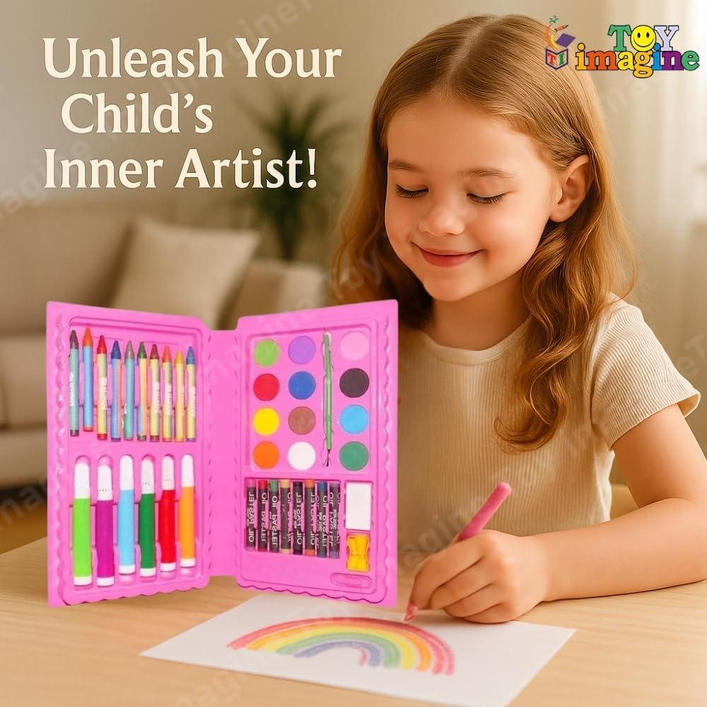 Kit d'Art Complet Peinture pour Enfants 42Pcs - علبة أدوات الرسم والتلوين الشاملة للأطفال مع حقيبة محمولة - Divers - صورة 4