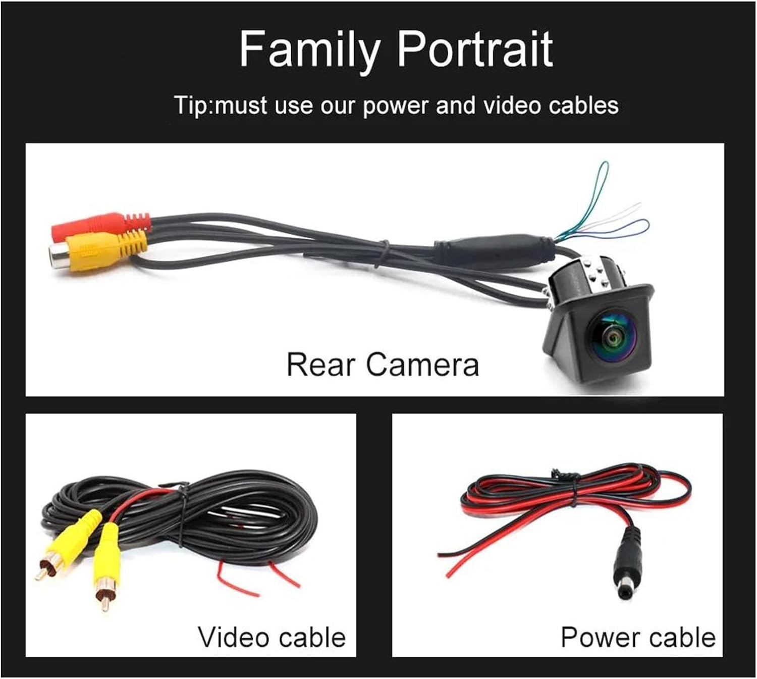 Caméra de Recul HD Auto Angle 170° Étanche Assistance au Stationnement - كاميرا الروئية الخلفية للسيارة عالية الدقة - Accessoires Auto/Moto - صورة 4