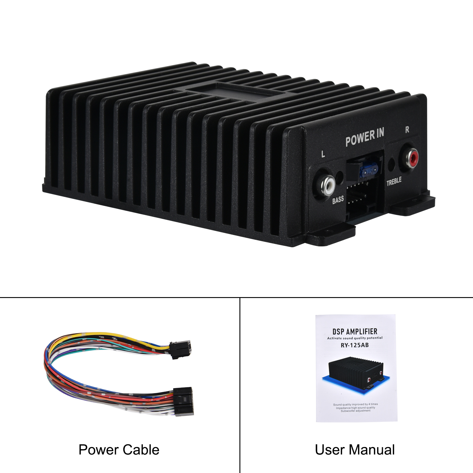 Amplificateur Audio Voiture DSP 80W×4 Égaliseur EQ Sortie 4 Canaux Son HI-FI - مكبر صوت للسيارة عالي الجودة - Accessoires Auto/Moto - صورة 3
