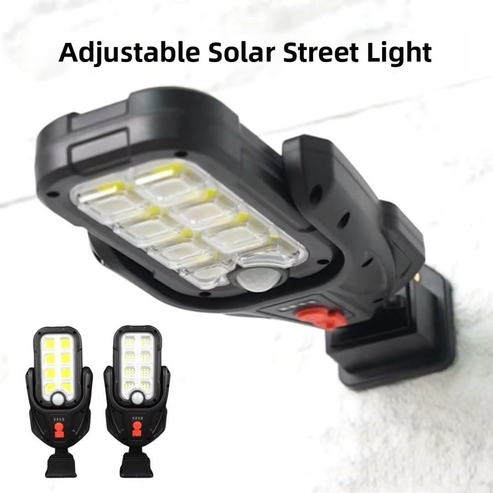 Lampadaire Solaire Extérieur Intelligent avec Détecteur de Mouvement Étanche IP65 DC-938C - مصباح بالطاقة الشمسية مع مستشعر حركة وقابلية للتعديل - صورة 5