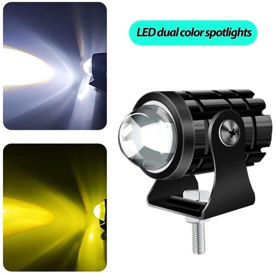 Projecteur LED Ultra Puissant Pour Moto et Véhicule Étanche IP67 DC 12V-80V, 3 Modes d'Éclairage - كشاف إضاءة ليد عالي القوة للمركبات والدراجات النارية - Accessoires Auto/Moto - صورة 4
