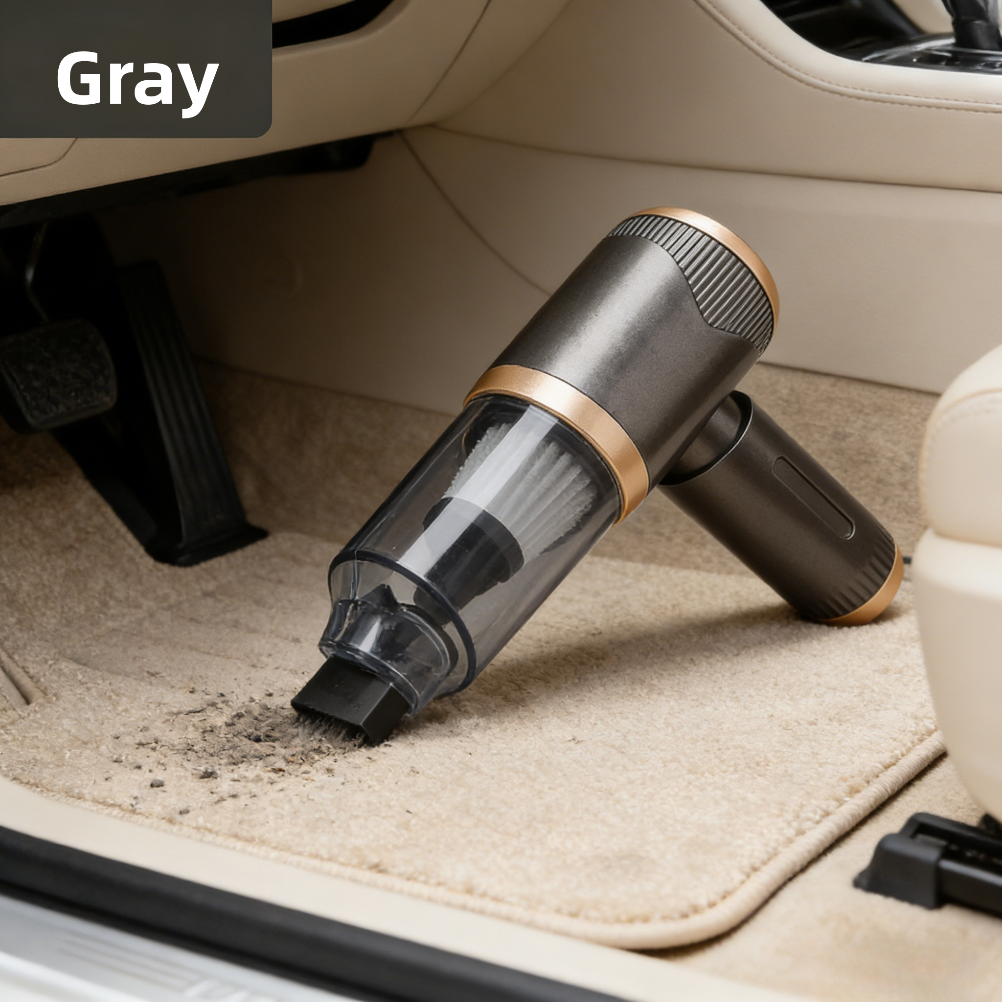 Aspirateur Sans Fil Portatif 4en1 Pour Voiture et Maison Suction 5000Pa - مكنسة لاسلكية محمولة للسيارة والمنزل 4 في 1 - Accessoires Auto/Moto - صورة 3