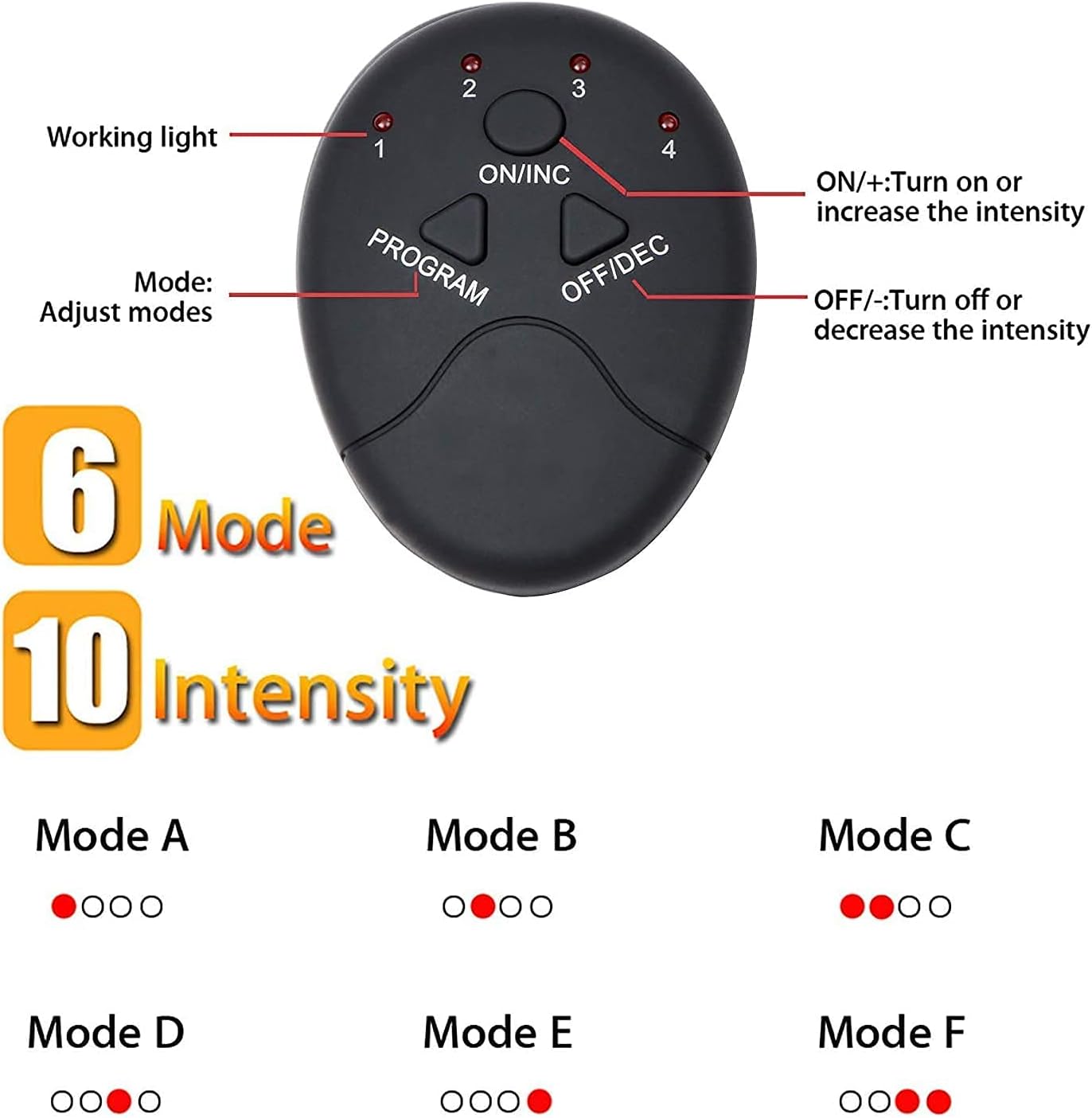 Ceinture de Musculation Électrostimulation EMS Abdominaux et Minceur, 6 Modes - حزام التخسيس وتحفيز العضلات الكهربائي الذكي - Sport - صورة 3