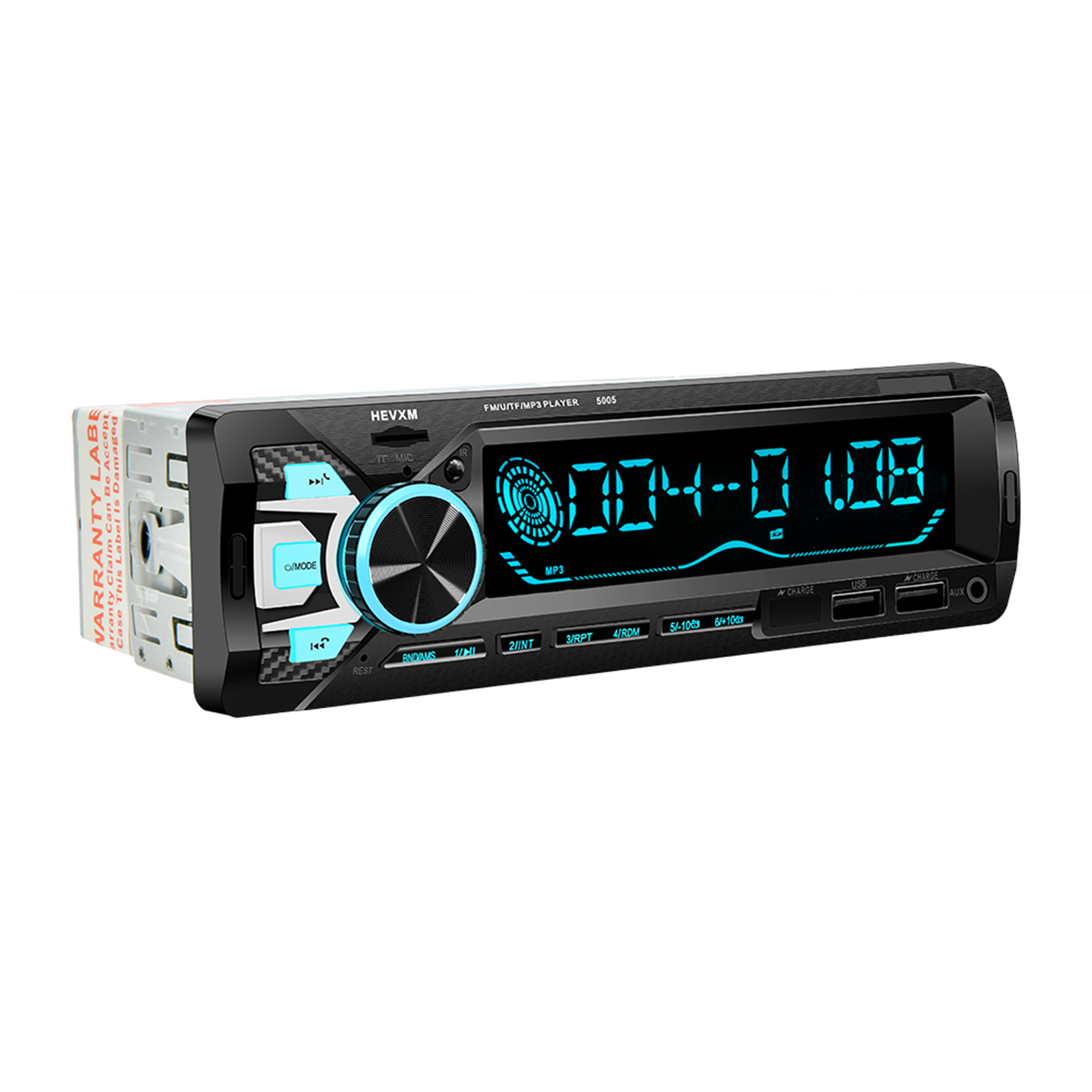 Autoradio Bluetooth 1DIN 7 Couleurs LED et Charge Rapide 2.1A Pioneer 9900 - راديو سيارة بلوتوث - Accessoires Auto/Moto - صورة 4