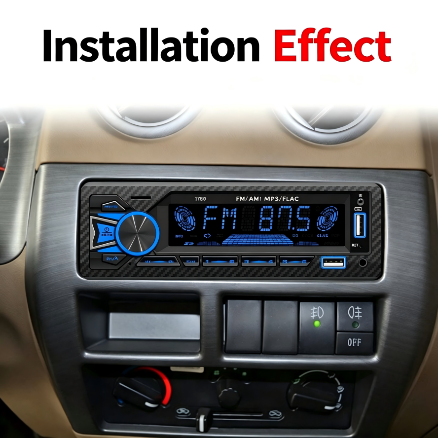 Autoradio Bluetooth 1DIN 7 Couleurs LED et Charge Rapide 2.1A Pioneer 9900 - راديو سيارة بلوتوث - Accessoires Auto/Moto - صورة 6