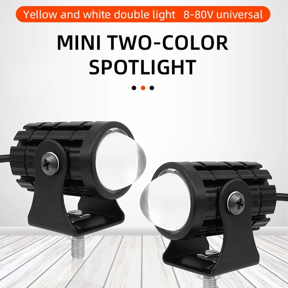 Projecteur LED Ultra Puissant Pour Moto et Véhicule Étanche IP67 DC 12V-80V, 3 Modes d'Éclairage - كشاف إضاءة ليد عالي القوة للمركبات والدراجات النارية - Accessoires Auto/Moto - صورة 7