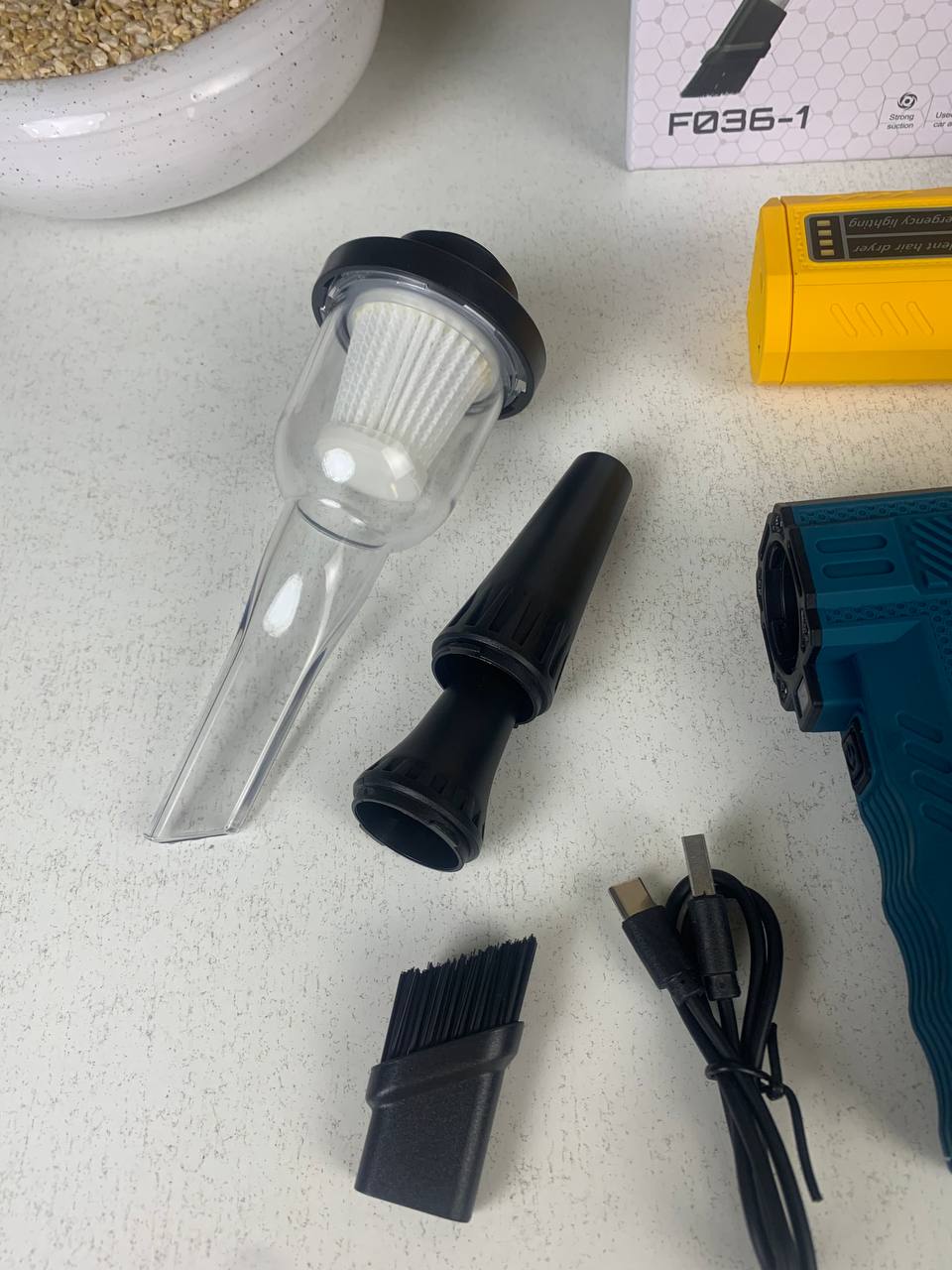 Souffleur Turbo et Aspirateur Portable F036-1 avec Accessoires - منفاخ ومكنسة الهواء التوربينية المحمولة (2 في 1) - Accessoires Auto/Moto - صورة 13